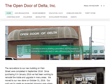 Tablet Screenshot of deltaopendoor.org